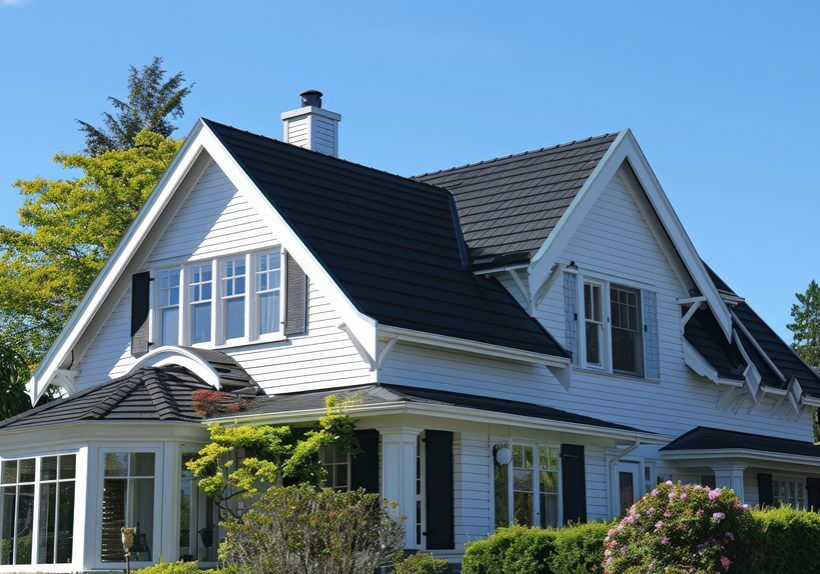 exterior paint color with black roof
