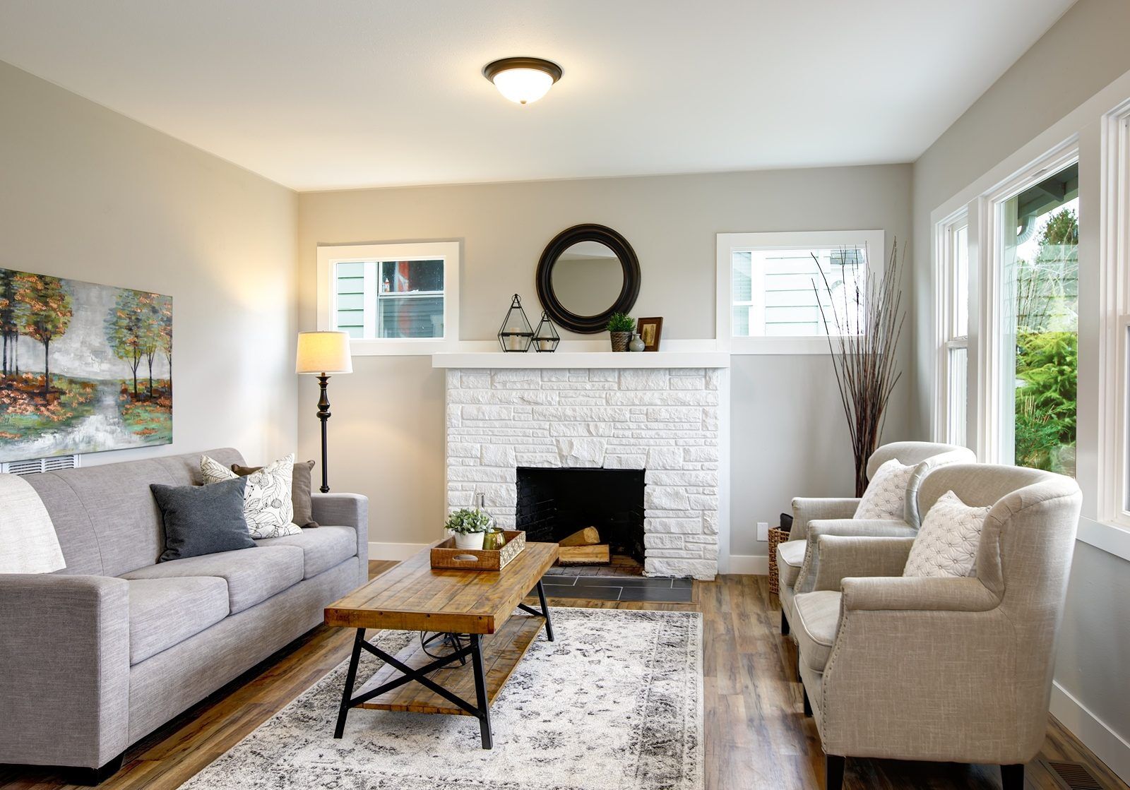 recently painted living room in raleigh, nc