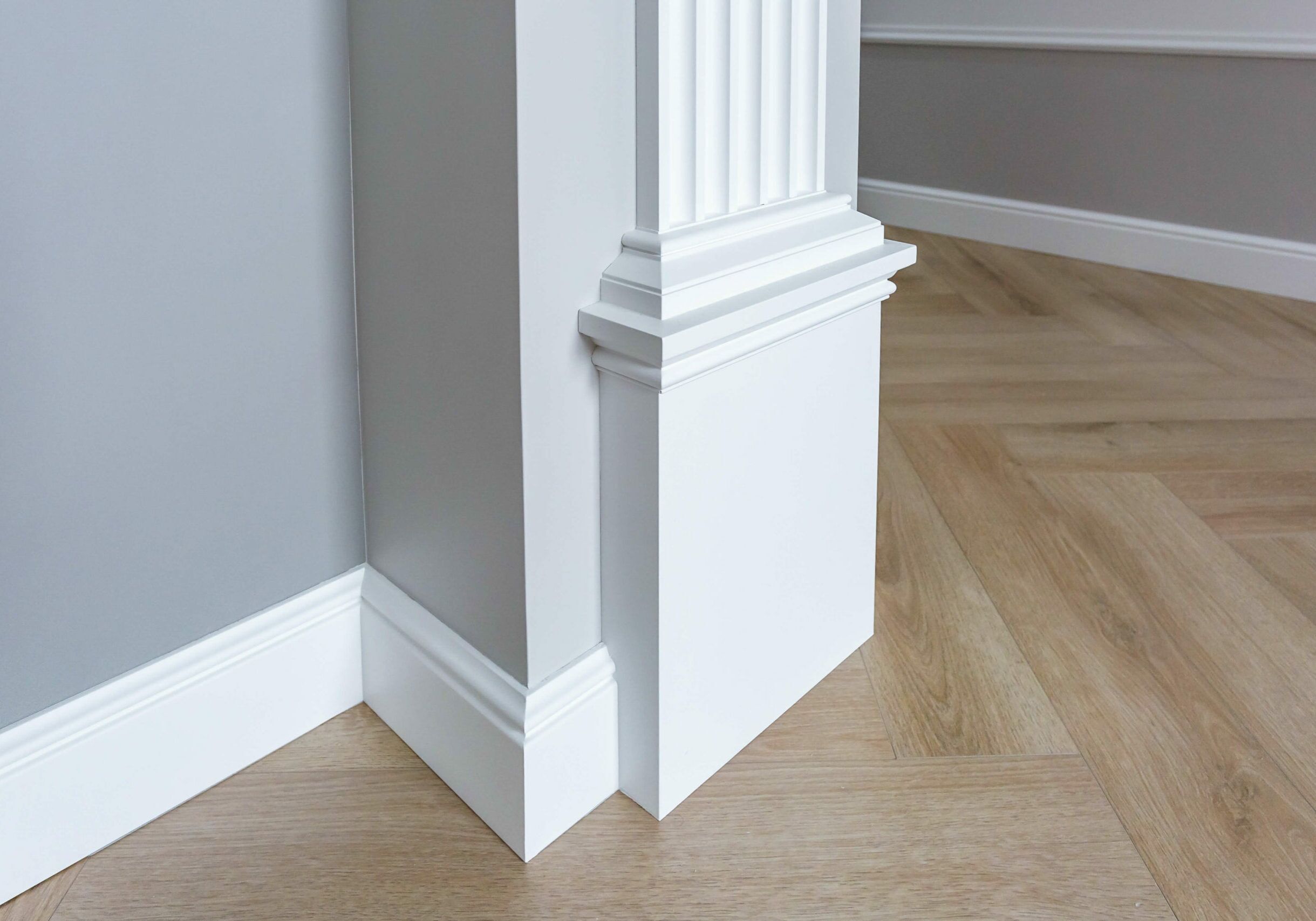 freshly painted walls with clean edging