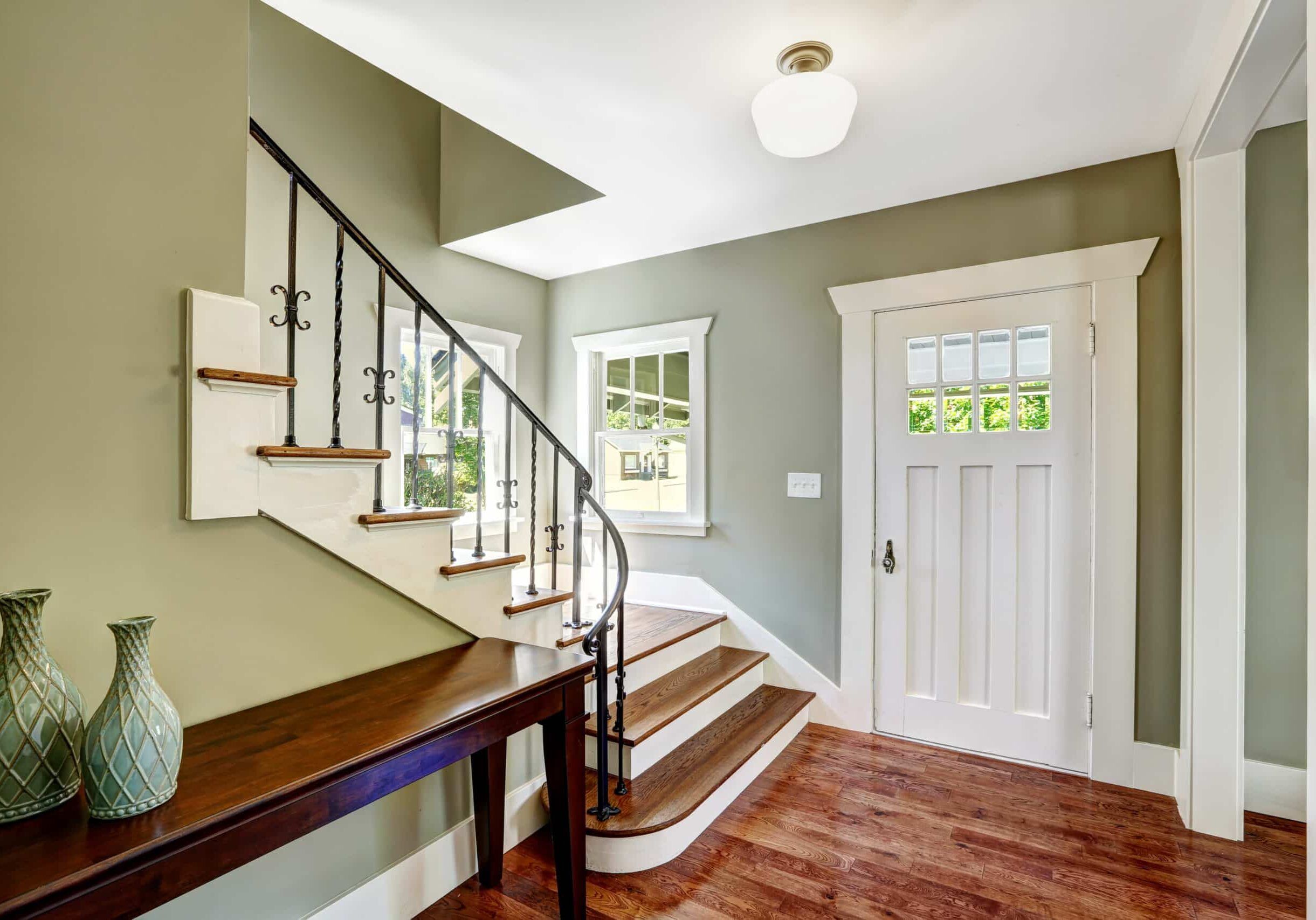 painted-hallway-in-raleigh-home
